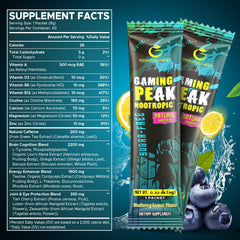 Prepared glass of Gesundgeist Blueberry Lemon energy drink