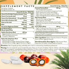 Woman using the supplement for hair, skin, nails