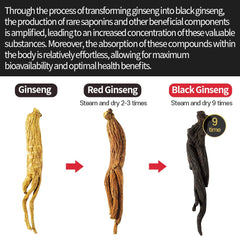 Close-up texture of GeumHeuk Black Ginseng Candy
