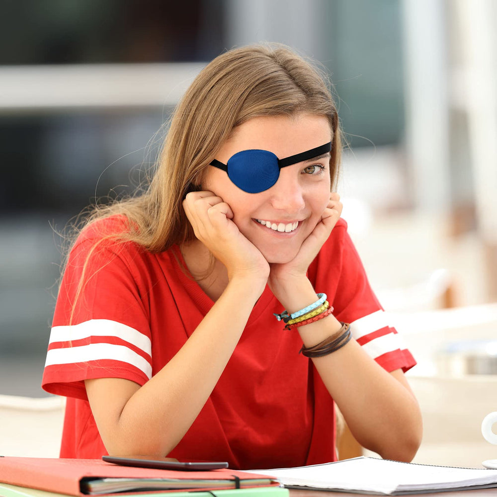 Portable and reusable silk eye patches for Halloween or cosplay