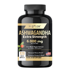 Gflow Ashwagandha 6000mg capsules bottle