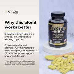 Vitamin C, Zinc and nettle leaves with quercetin capsules