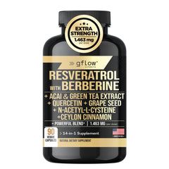 Resveratrol, Berberine, Green Tea blend capsules