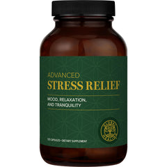 Global Healing Center Stress Relief Supplement bottle with 120 capsules