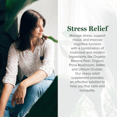 Packaging and ingredient list for Stress Relief with Lithium Orotate