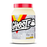 GHOST Vegan Protein Powder Banana Pancake Batter 2lb tub label