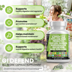Cascara Sagrada and herbal blend in GI Defend