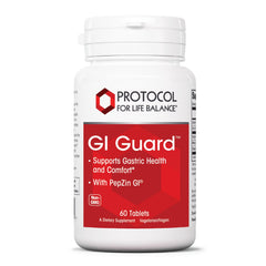 Bottle of PROTOCOL FOR LIFE BALANCE GI Guard with PepZin GI - 60 tablets