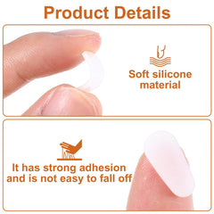 Adhesive side of Giantree silicone nose pads