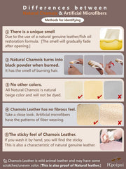 Gift-ready natural chamois cleaning cloth package