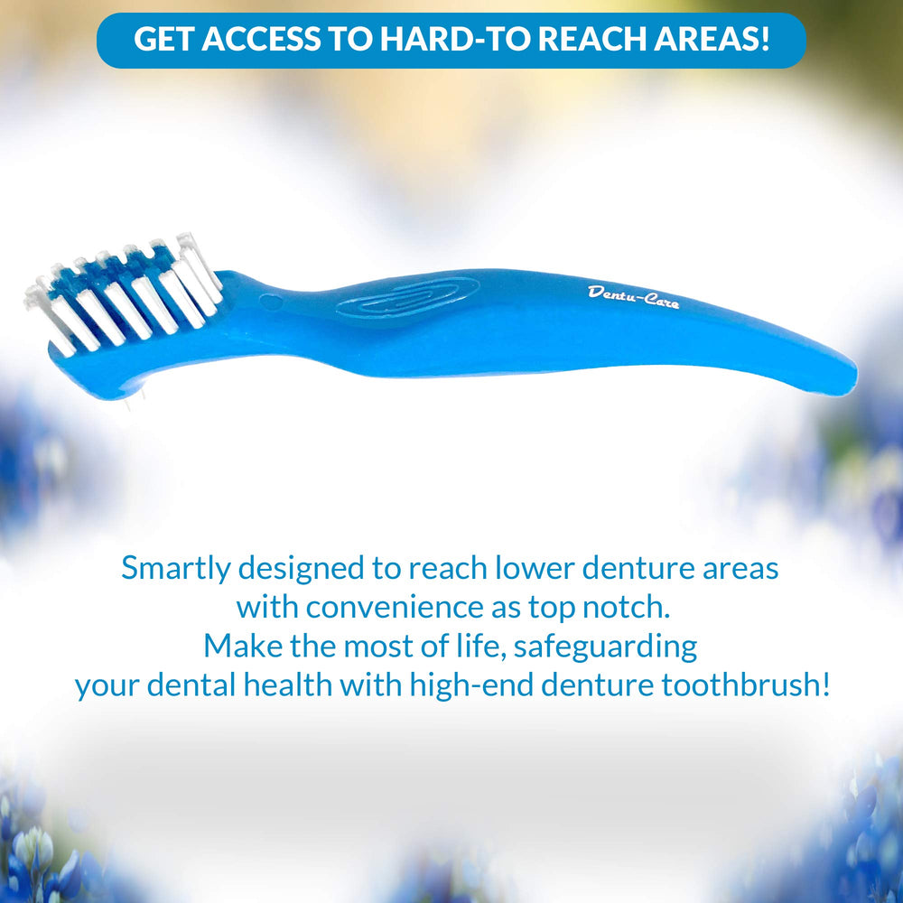 Gift-ready denture care bundle with cleanser and brush