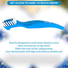 Gift-ready denture care bundle with cleanser and brush