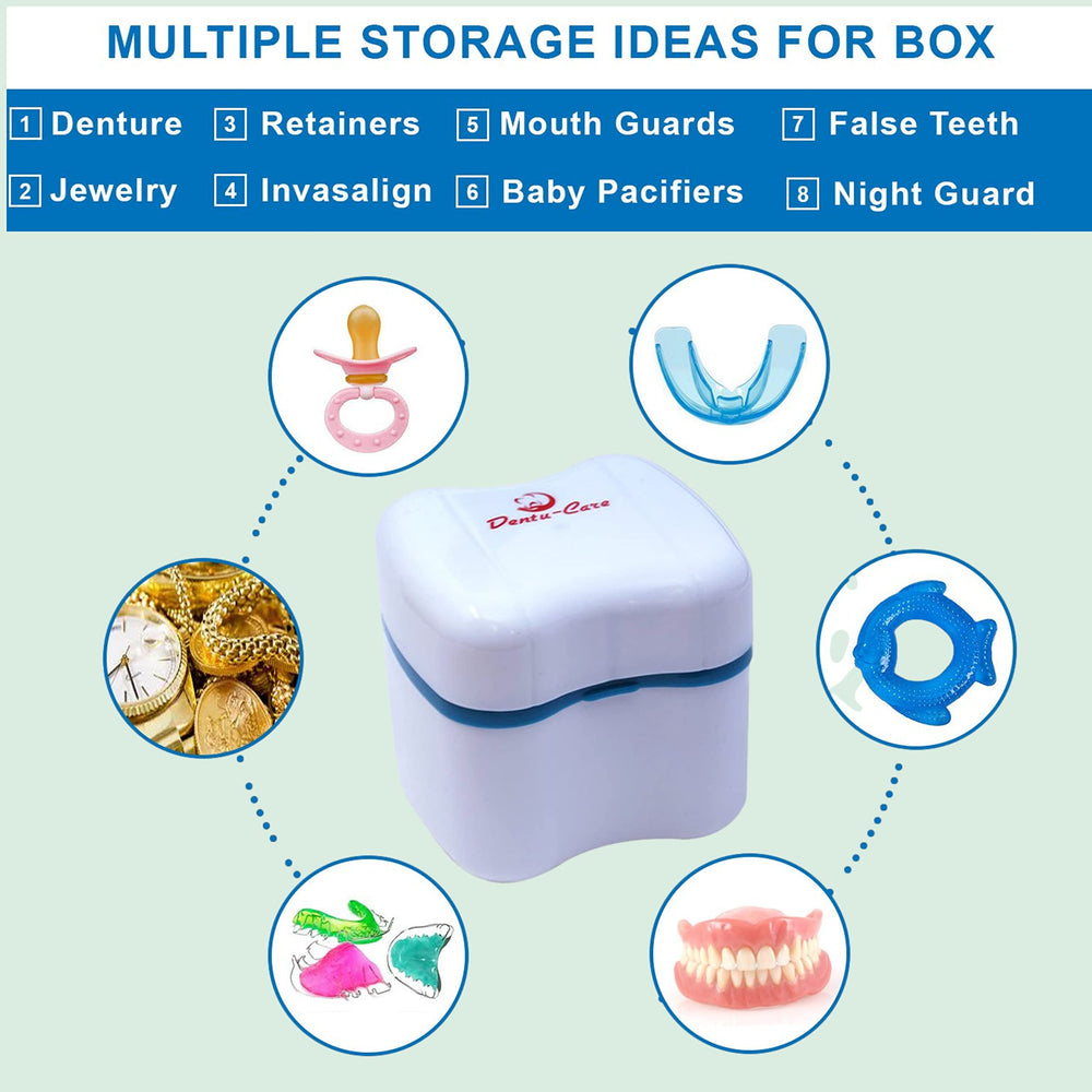 Giftable denture care kit suitable for seniors and athletes