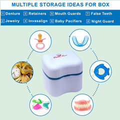 Giftable denture care kit suitable for seniors and athletes