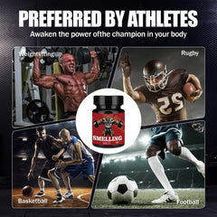 GIHNJSI Powerlifter smelling salts packaging highlighting portability.