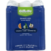 Gillette Sensitive Plus Island Breeze 3 Pack – front view