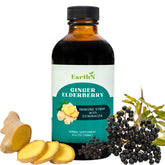 Ginger Elderberry Immune Syrup bottle – 4 fl oz