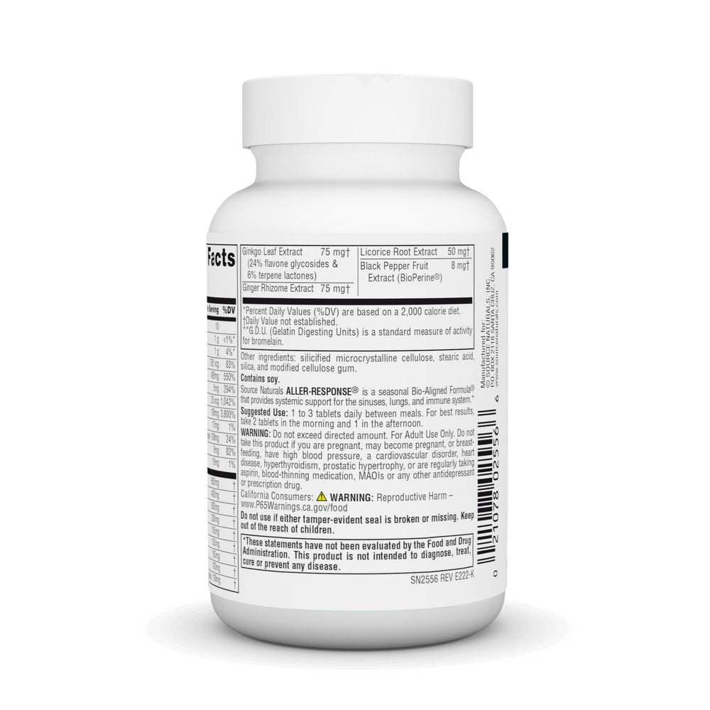 Ginger, ginkgo biloba, amla, and andrographis ingredients