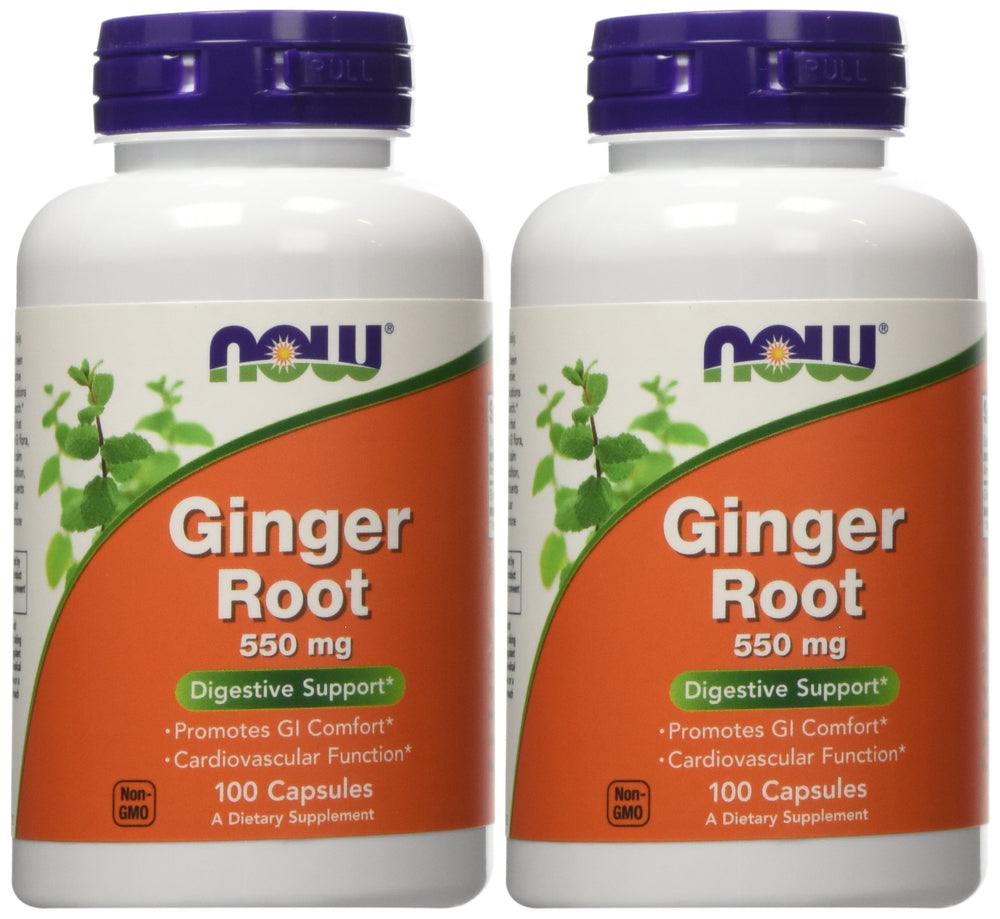 Ginger Root 550mg bottle close-up
