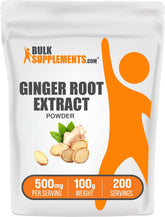 BulkSupplements Ginger Root Extract Powder 100g package