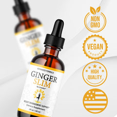 Ginger Slim Drops ingredients on label