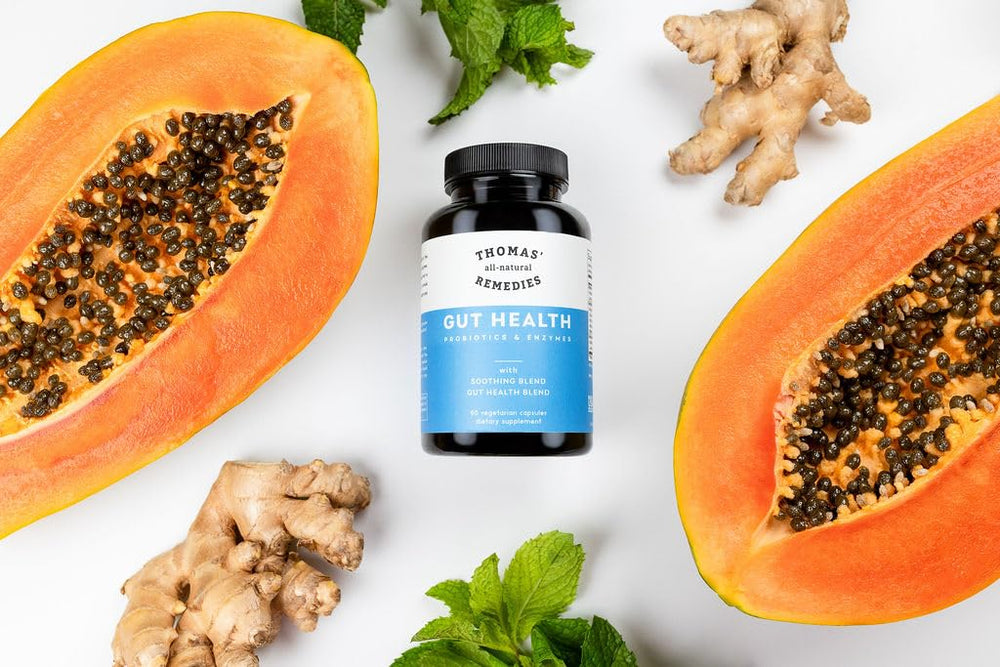 Ginger, turmeric, papaya and herbal blend for digestion