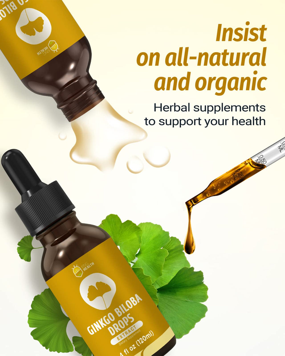 Ingredients: organic Ginkgo biloba leaf extract, plant-based glycerin, water