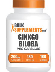 Ginkgo Biloba Extract capsules 200 mg, 180-count bottle