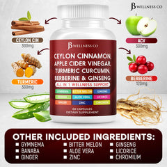 Capsules featuring ginseng, aloe vera, berberine and banaba