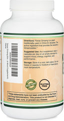 Mood and motivation support information on ginseng packaging