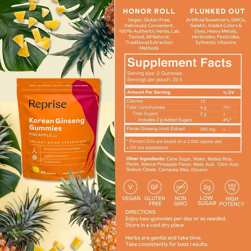 Low sugar indicator showing 3 g natural sugar per gummy