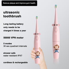 Giraffe-themed water flosser for kids