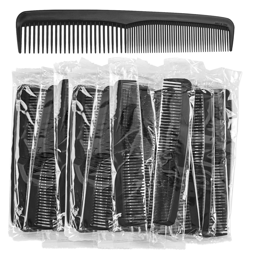 30 black 7-inch combs included in the bundle
