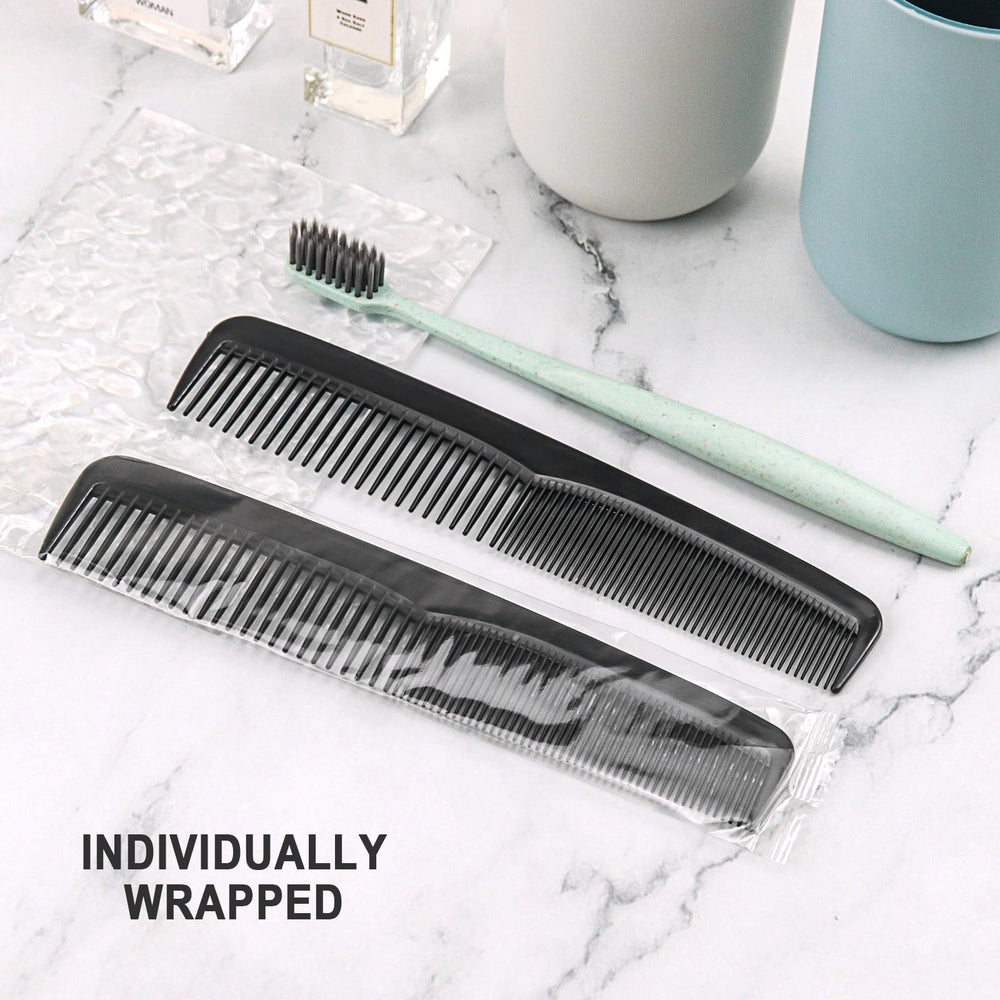 Front view of Gisdo bundle with toothbrushes, toothpaste, soap and combs