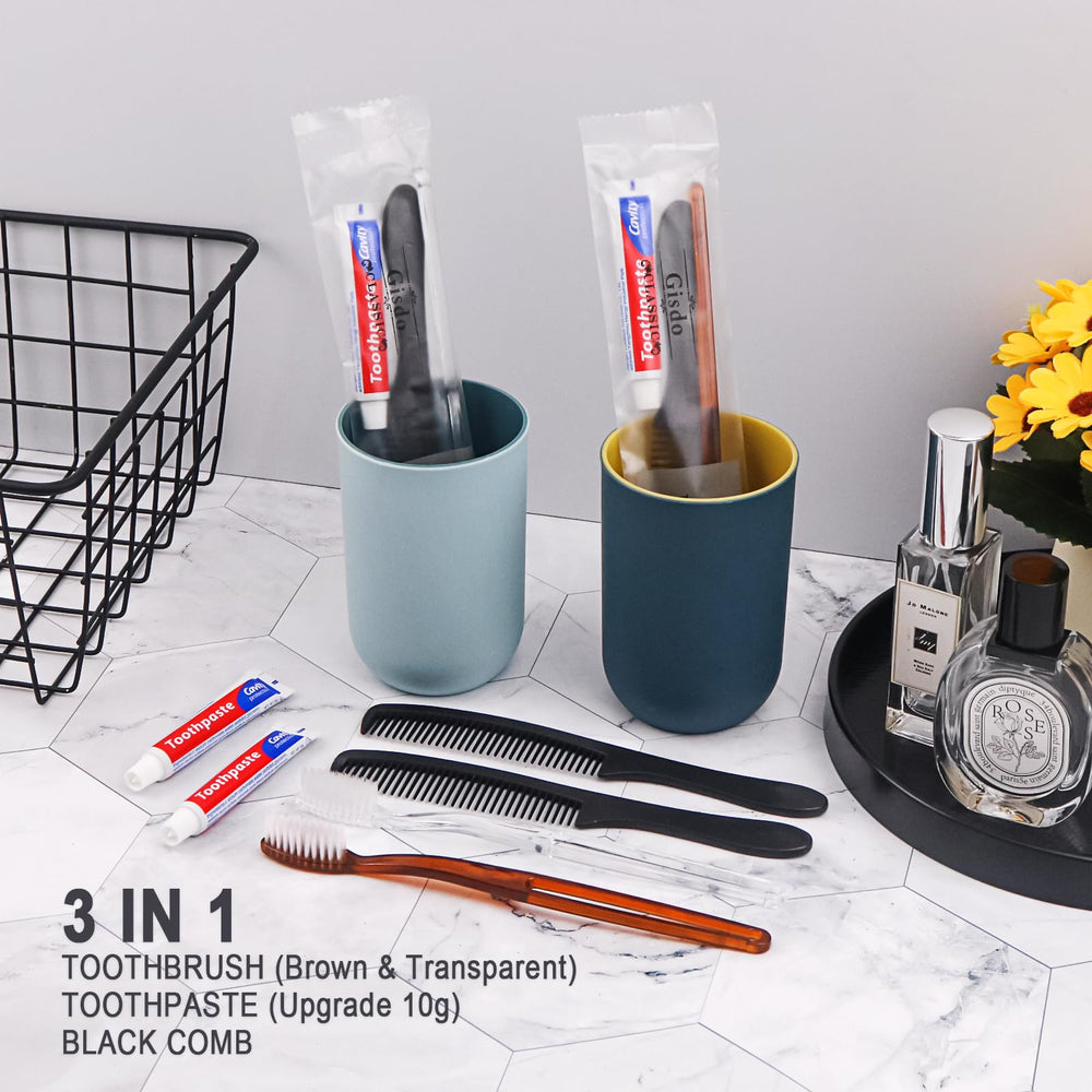 Travel-friendly Gisdo toothbrush kit for travel and camping