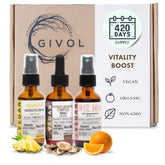GIVOL Vitality Boost Bundle Liquid Spray bottle front label