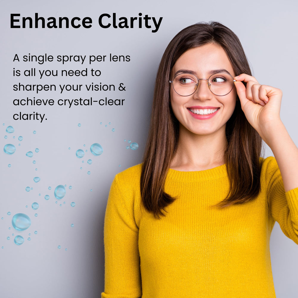 Anti-static dust-repellent surface on lenses