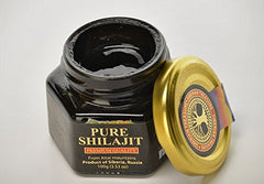 Glass jar packaging of Shilajit resin