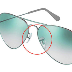 Two pairs of PVC clip-on nose pads for eyewear