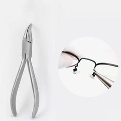 TOOL2 eyeglass repair tool in use