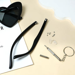 Nose pads and precision screwdriver included in kit