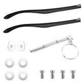 Replacement glasses arm set in black