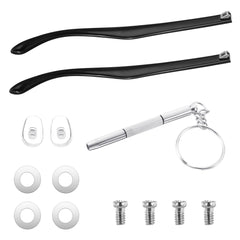 Replacement glasses arm set in black