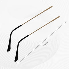 Close-up of alloy temple arm for glasses