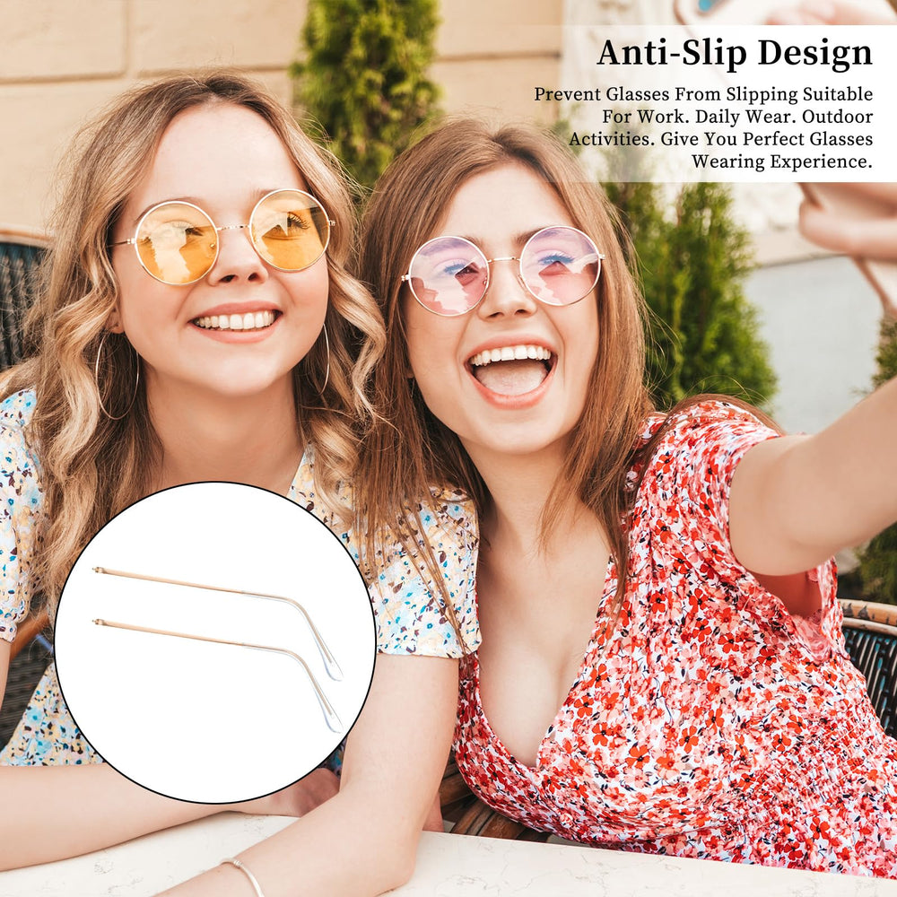 Temples and screws included in repair kit