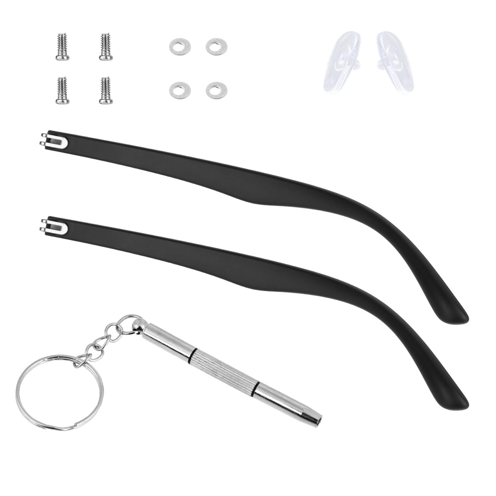 TR90 glasses arm replacement set with double-tooth convex teeth