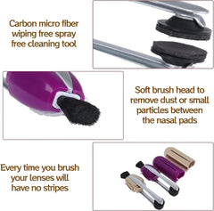 Close-up of carbon microfiber cleaning pad