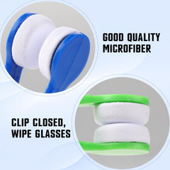 Pink mini keychain glasses lens cleaner