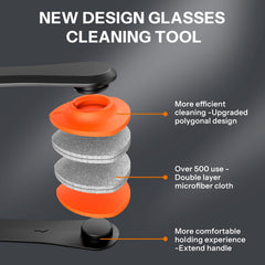 Refillable 1 oz eye glasses cleaner spray