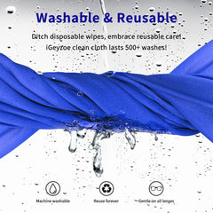 Microfiber wipe for camera lenses and optical devices